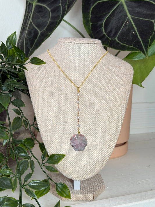 Purple Pearl Shell Chain