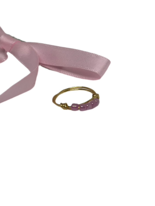 baby pink ring