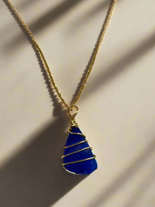 Blue Oasis Seaglass Necklace